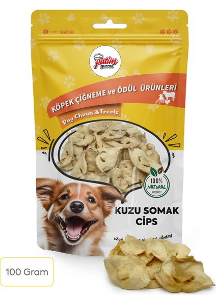Kuzu Somak Cips 100 Gram Doğal Köpek Ödül Maması