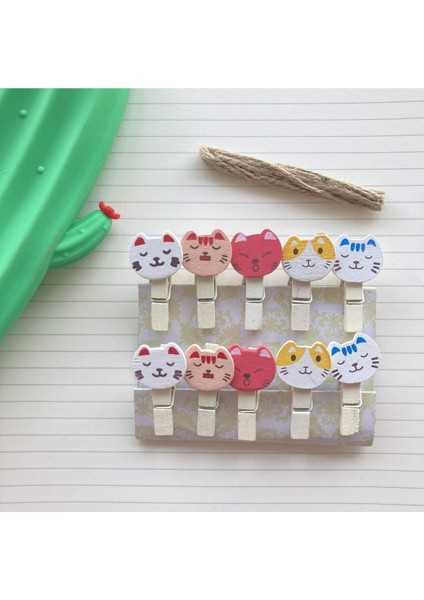 Ipli Mandallı Kedili Fotoğraf Albümü Kedi Kafası Şekilli Mandal fırsatları