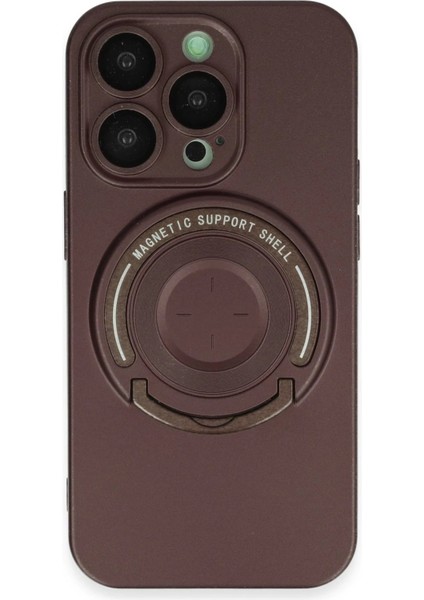 iPhone 14 Pro Kılıf Lukka Magneticsafe Kapak - Kahverengi - FKU8608-1088