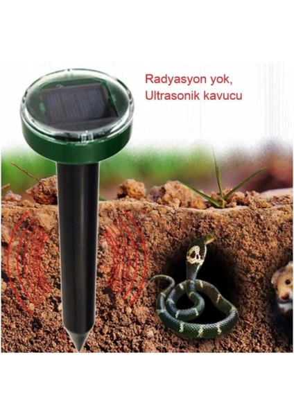 Solar Güneş Enerjili Akrep Köstebek Yılan Fare Kovucu 750 M2 Etkili