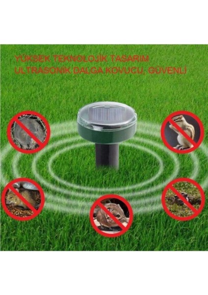 Solar Güneş Enerjili Akrep Köstebek Yılan Fare Kovucu 750 M2 Etkili fiyatları
