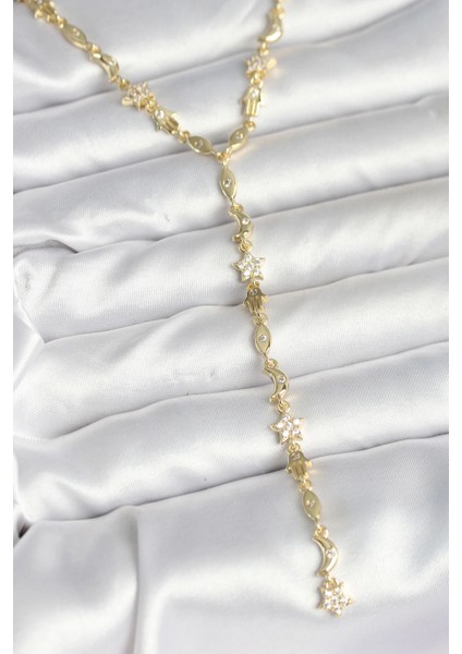 Pirinç Gold Renk Kadın Manifest Kolye - TJ-BKO10599