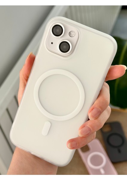 Iphone 15 - 14 ve 13 Uyumlu Kaliteli Parmak Izi Bırakmaz Gerçek Magsafe Özellikli Mat Şeffaf Kılıf fırsatları