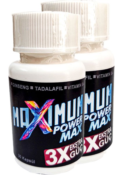 Naturelle Maximum Power Max 2 Adet 3x / Erkeklere Özel Hareketlendirici 30 Lu