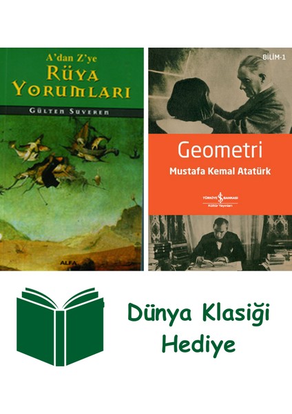 Rüya Yorumları Sözlüğü (Cep Boy) + Geometri + Dünya Klasiği Hediye
