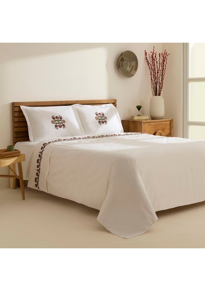 Nubea Nakışlı Çift Kişilik Nevresim Takımı Beyaz fiyatları