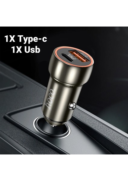 Hoco Z46A PD20W+QC3.0 Usb+Type-C Giriş Araç Içi Çakmaklık Hızlı Şarj Aleti-( - ?03?77E6-9G6 indirimleri