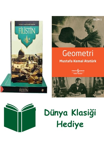 Sultan 2. Abdülhamid Dönemi: Filistin (Ciltli) + Geometri + Dünya Klasiği Hediye