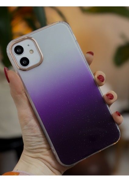 Iphone 11 Uyumlu Şeffaf Ombre Model Şeffaf Simli Silikon Kılıf fiyatları