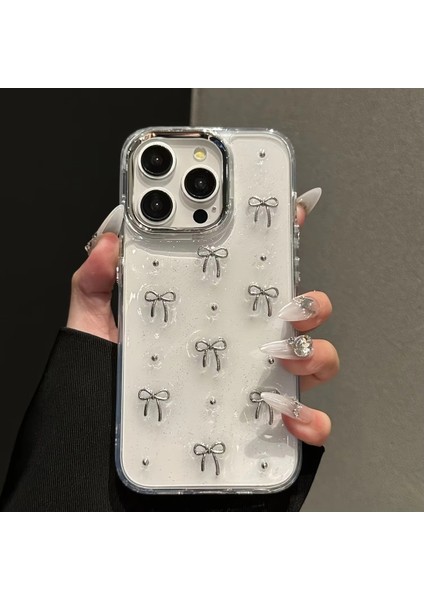 Iphone 16 Promax Uyumlu Mini Fiyonk Tasarımlı Oyuncaklı Silikon Kılıf