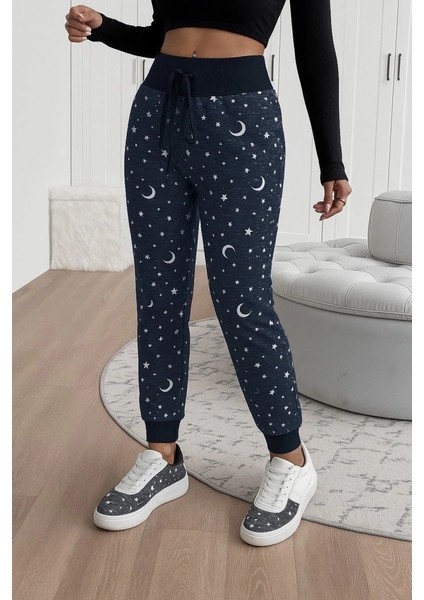 Mdb Kadın Yüksek Bel Bağcıklı Desenli Iki Iplik Pantolon fiyatları