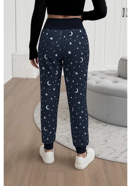 Mdb Kadın Yüksek Bel Bağcıklı Desenli Iki Iplik Pantolon indirimleri