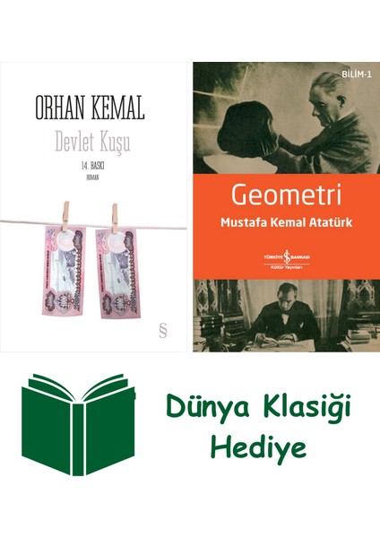 Devlet Kuşu + Geometri + Dünya Klasiği Hediye