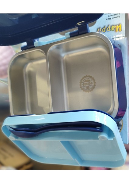 Paslanmaz Çelik 2 Bölmeli Derin ve Geniş Beslenme Kabı 1030ML AD14667