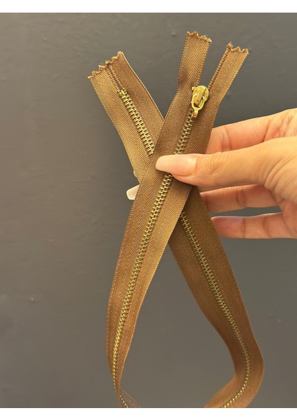 53X3 cm Kahverengi Dişli Fermuar fırsatları