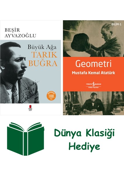 Tarık Buğra - Büyük Ağa + Geometri + Dünya Klasiği Hediye