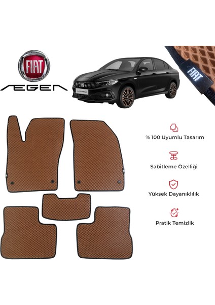 Fiat Egea Eva Paspas Seti | Su Geçirmez, Kaymaz, %100 Uyumlu Özel Tasarım
