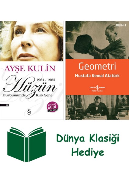 Hüzün (Midi Boy) + Geometri + Dünya Klasiği Hediye