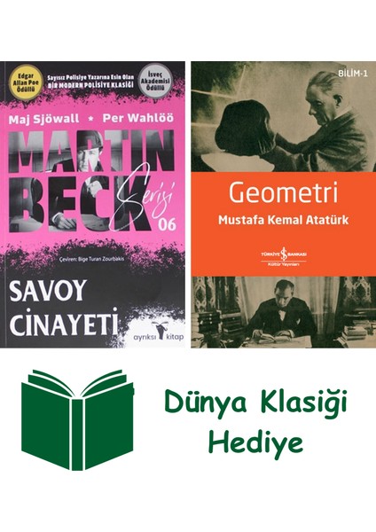 Martin Beck Serisi 6 - Savoy Cinayeti + Geometri + Dünya Klasiği Hediye