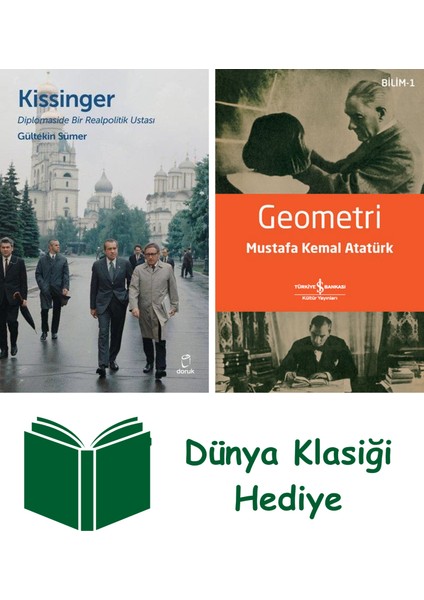 Kissinger Diplomaside Bir Realpolitik Ustası + Geometri + Dünya Klasiği Hediye