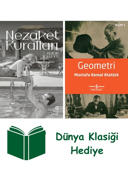 Nezaket Kuralları + Geometri + Dünya Klasiği Hediye
