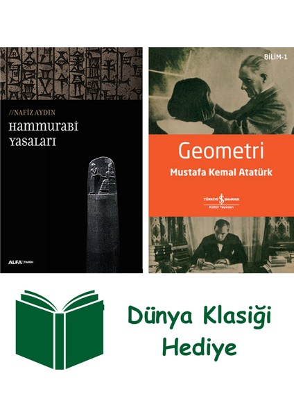 Hammurabi Yasaları + Geometri + Dünya Klasiği Hediye
