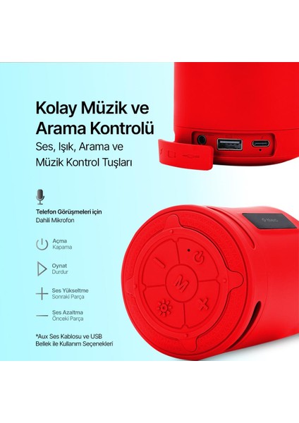 Jolli Taşınabilir Kablosuz Bluetooth Hoparlör - 2BH14 modelleri