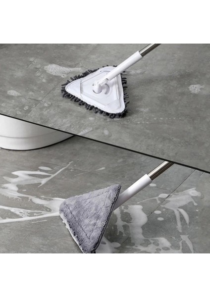 Teleskopik Saplı 150 cm Üçgen Mop Cam Duvar Tavan Fayans Parke Temizleyici Mop (K95) fiyatları