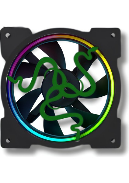 Fan Kapağı – 120MM Uyumlu, Siyah Dragon Logolu Gaming Aksesuar modelleri