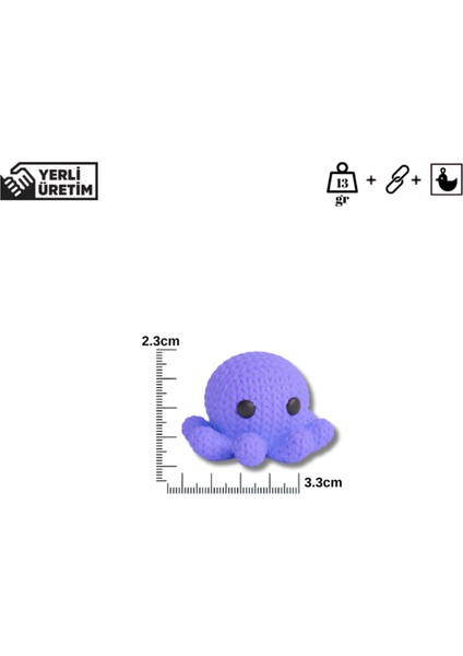 Ahtapot Anahtarlık – Lila Örgü Desenli Mini Sert Figür | Amigurumi Tarzı Deniz Temalı Çanta Süsü fırsatları