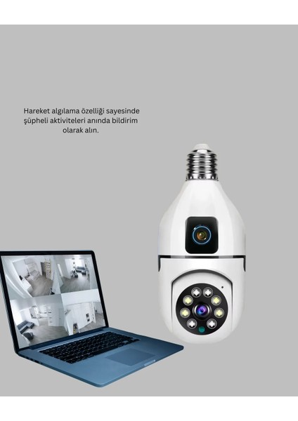 1080P Wifi Ampul Güvenlik Kamerası – Gece Görüş & Uzaktan Erişim indirimleri