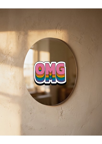 Mood Ayna Omg - Tasarım Ayna, Pinterest Dekoru, Dekoratif Baskılı Ayna, Yazılı Ayna modelleri