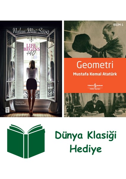 Life Begins At 40 + Geometri + Dünya Klasiği Hediye