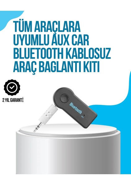 Araç Içi Bluetooth Aux Müzik ve Telefon Görüşmesi Adaptörü