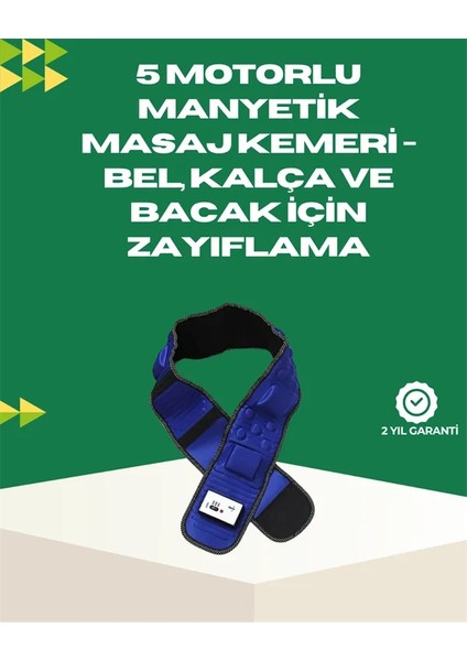 Ayarlanabilir Hız ve Titreşim Modlarına Sahip Manyetik Masaj ve Zayıflama Kemeri