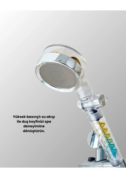Basınçlı El Duşu Başlığı – Döner Pervaneli, Göz Kamaştıran Yağmur Etkisi fiyatları