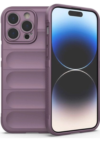 iPhone 13 Pro Kılıf Optimum Silikon - Mor - FKU8463-3168