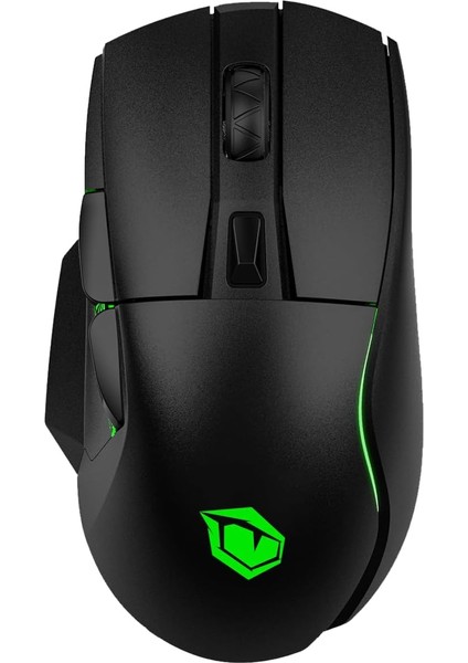 Pusat Reflex Ultra Yüksek Performanslı Rgb Kablosuz Oyuncu Mouse Pixart Aım 3335 Sensör, 16000 Dpı, 400 Ips, 70 Saat Kullanım Süresi, 60 Milyon Tıklama Ömrü, 6 Programlanabilir Tuş -Siyah