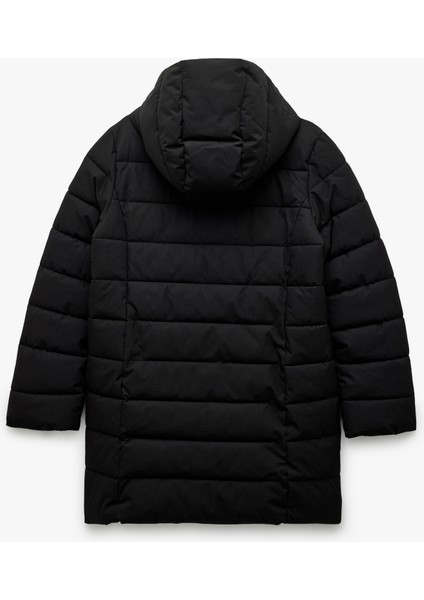 Astarlı Cepli Fermuarlı Uzun Kollu Su Itici Kapüşonlu Şişme Mont fırsatları