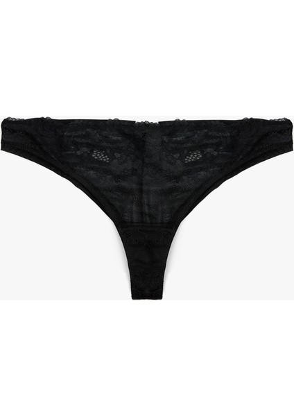 Dantel Detaylı Rahat Kalıp Brazilian Külot