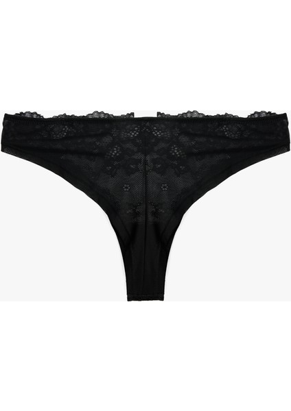 Dantel Detaylı Rahat Kalıp Brazilian Külot fiyatları