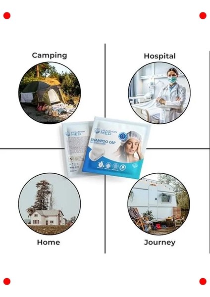 Durulama Gerektirmeyen Kuru Saç Temizleme Bonesi (3'lü) fırsatları