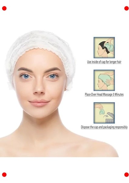 Durulama Gerektirmeyen Kuru Saç Temizleme Bonesi (3'lü) indirimleri