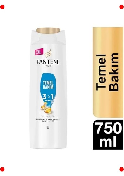 3'ü 1 Arada Kepek Karşıtı Bakım Şampuanı 750 ml fiyatları