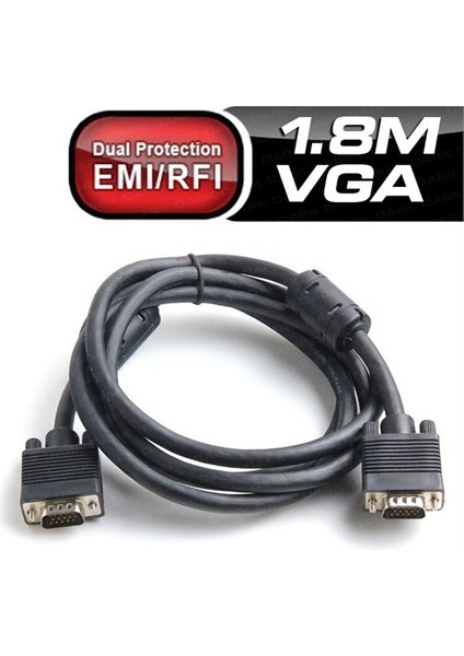 DK CB VGAL180 1.8m VGA Kablosu (Erkek-Erkek)