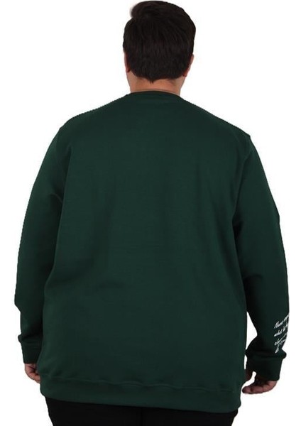 Büyük Beden Bisiklet Yaka Sweat Double Face 25707 Neftı fırsatları