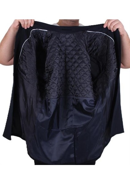 Erkek Büyük Beden Kaşmir Kaban 103008 Lacıvert fırsatları