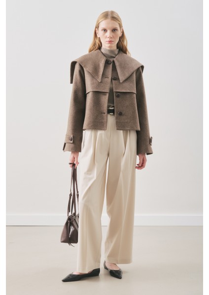 Classıc Pileli Pantolon Bej