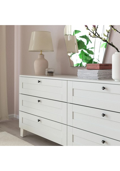 Klıngstorp Topuz, Siyah-Krom ve Beyaz-Krom Kaplama, 23 Mm, 2 Adet modelleri