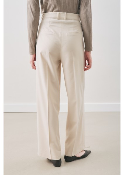Classıc Pileli Pantolon Bej